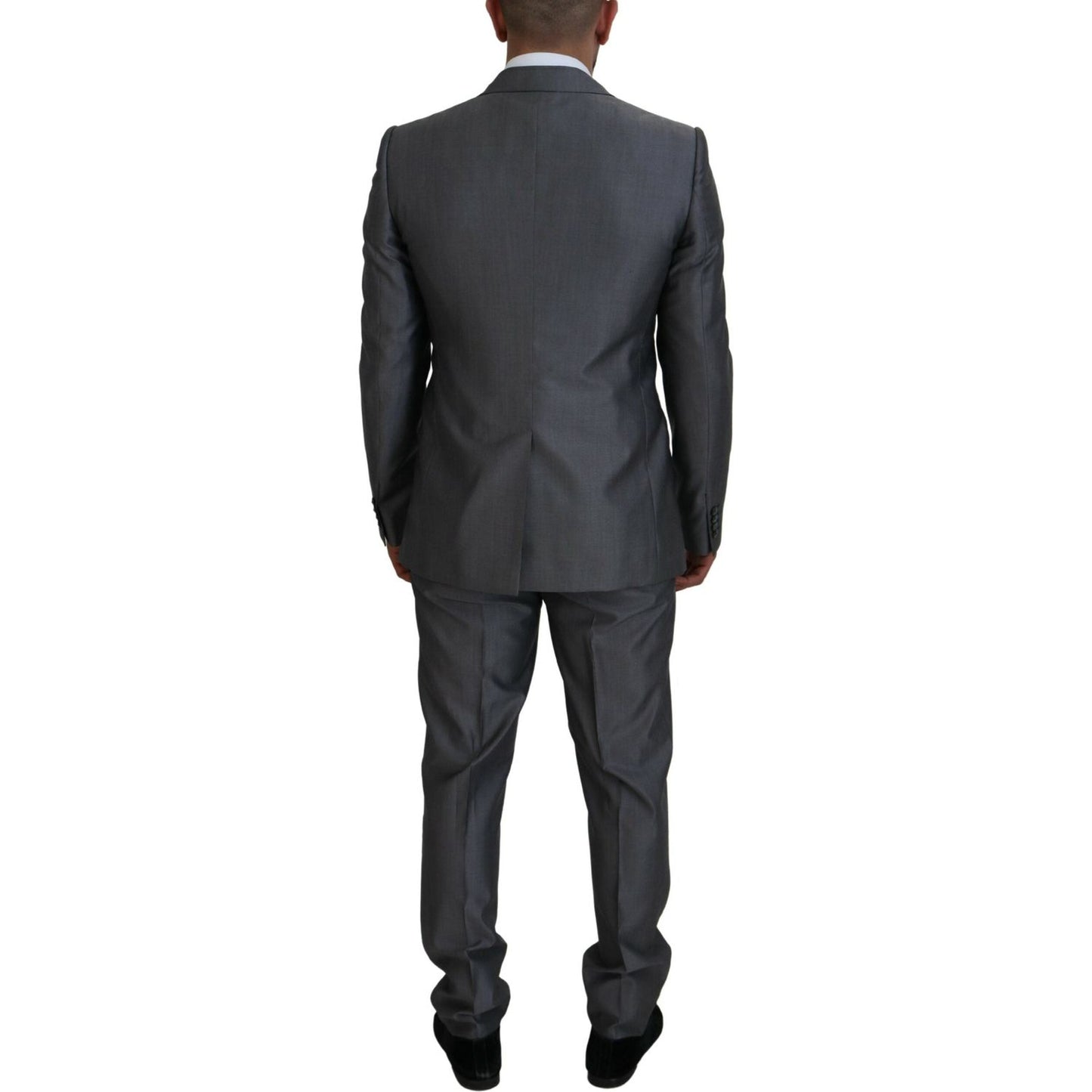 Dolce & Gabbana Elegant Gray Silver Sicilia Suit Ensemble Dolce & Gabbana Dark Slate Gray