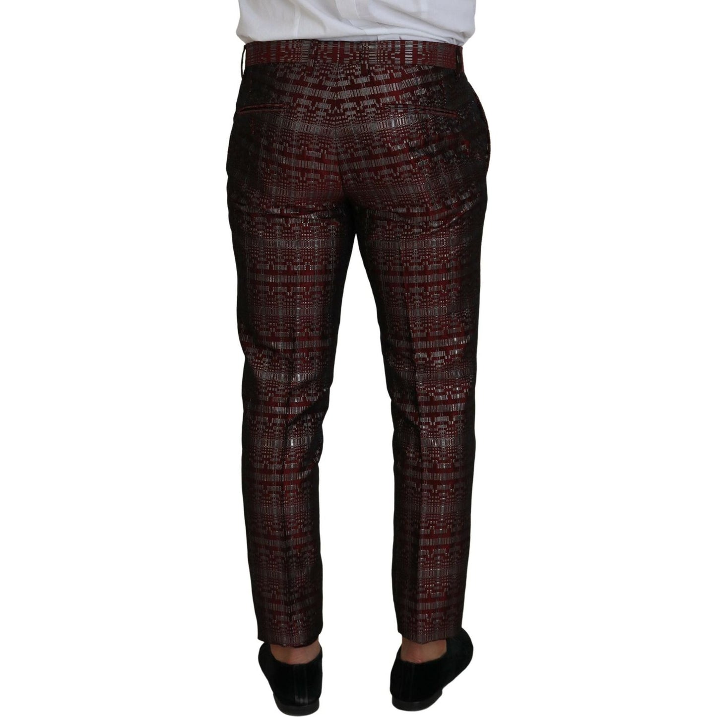 Dolce & Gabbana Bordeaux Fantasy Slim Fit Two-Piece Suit Dolce & Gabbana Black