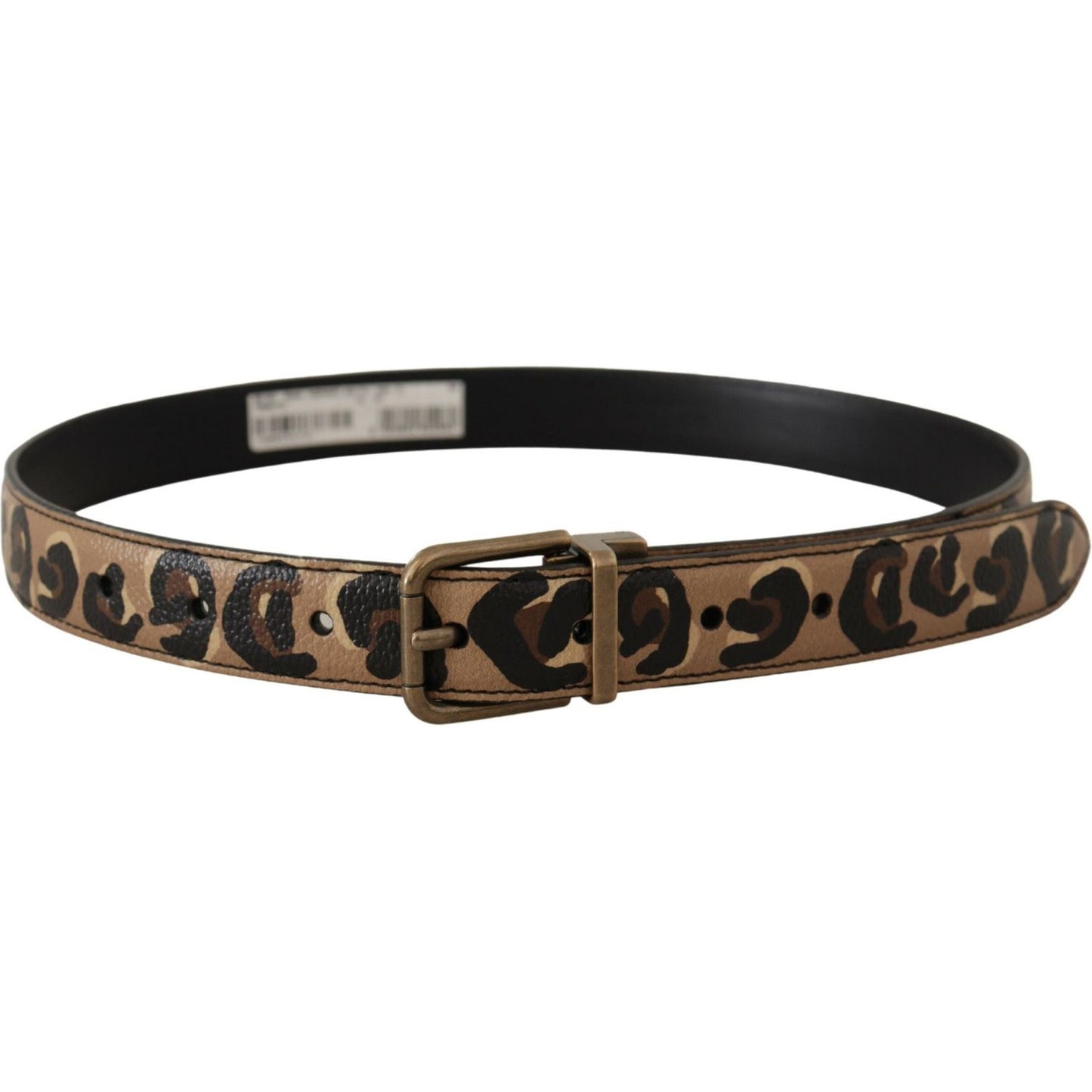 Dolce & Gabbana Chic Engraved Logo Leather Belt Dolce & Gabbana Dark Slate Gray