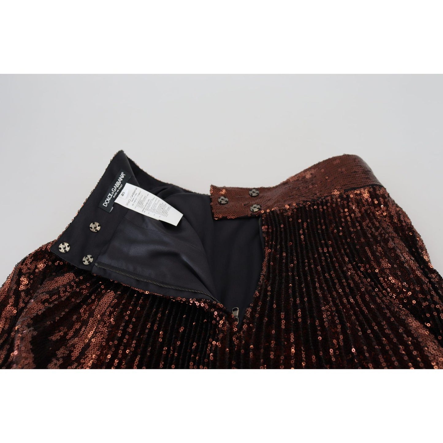 Dolce & Gabbana Elegant High Waist A-Line Midi Skirt Dolce & Gabbana Black