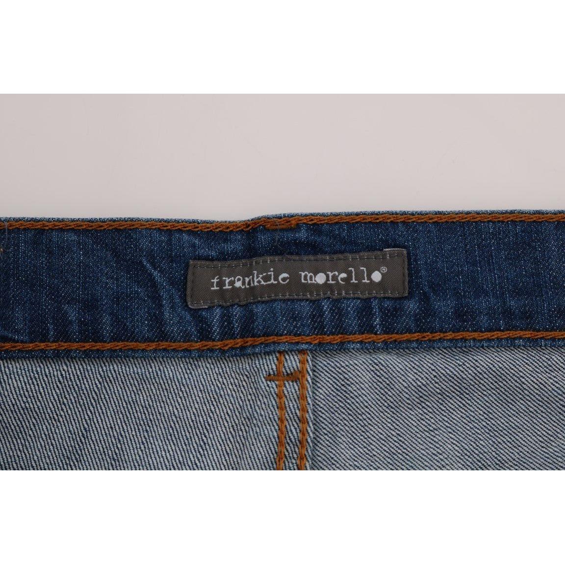 Frankie Morello Chic Slim Fit Blue Wash Jeans Frankie Morello Light Gray