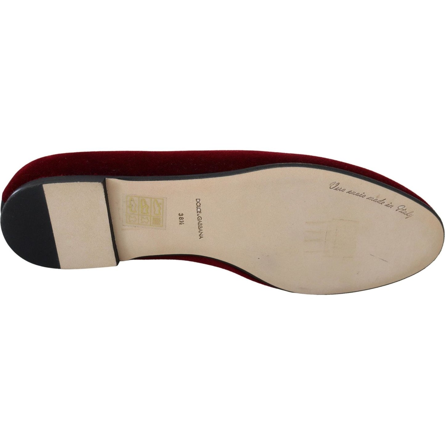 Dolce & Gabbana Bordeaux Velvet Devotion Loafers Dolce & Gabbana Rosy Brown