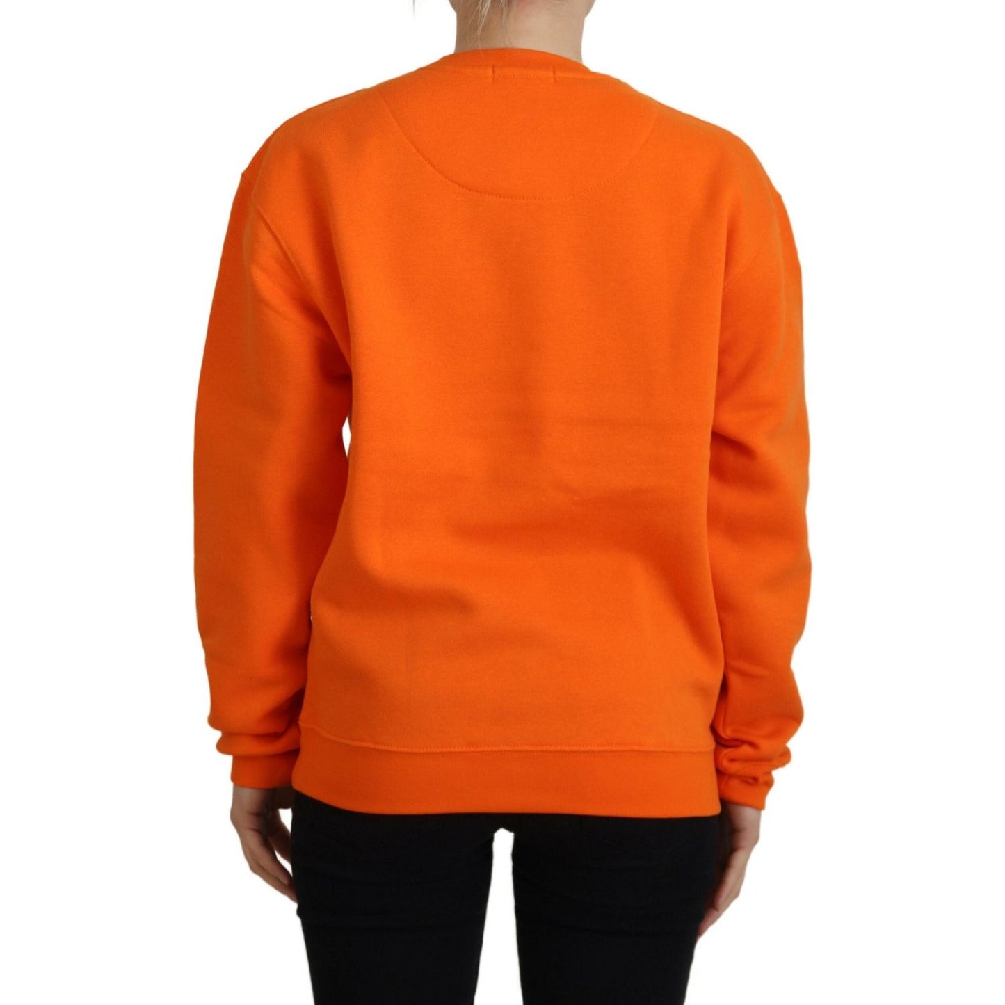 Philippe Model Chic Orange Printed Long Sleeve Pullover Sweater Philippe Model Chocolate