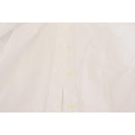 Dolce & Gabbana White Cotton Collared Long Sleeves Formal Top