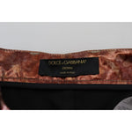 Dolce & Gabbana High Waist Skinny Jeans in Metallic Bronze Dolce & Gabbana Gray
