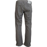 Acht Gray Cotton Straight Fit Folded Hem Casual Denim Jeans