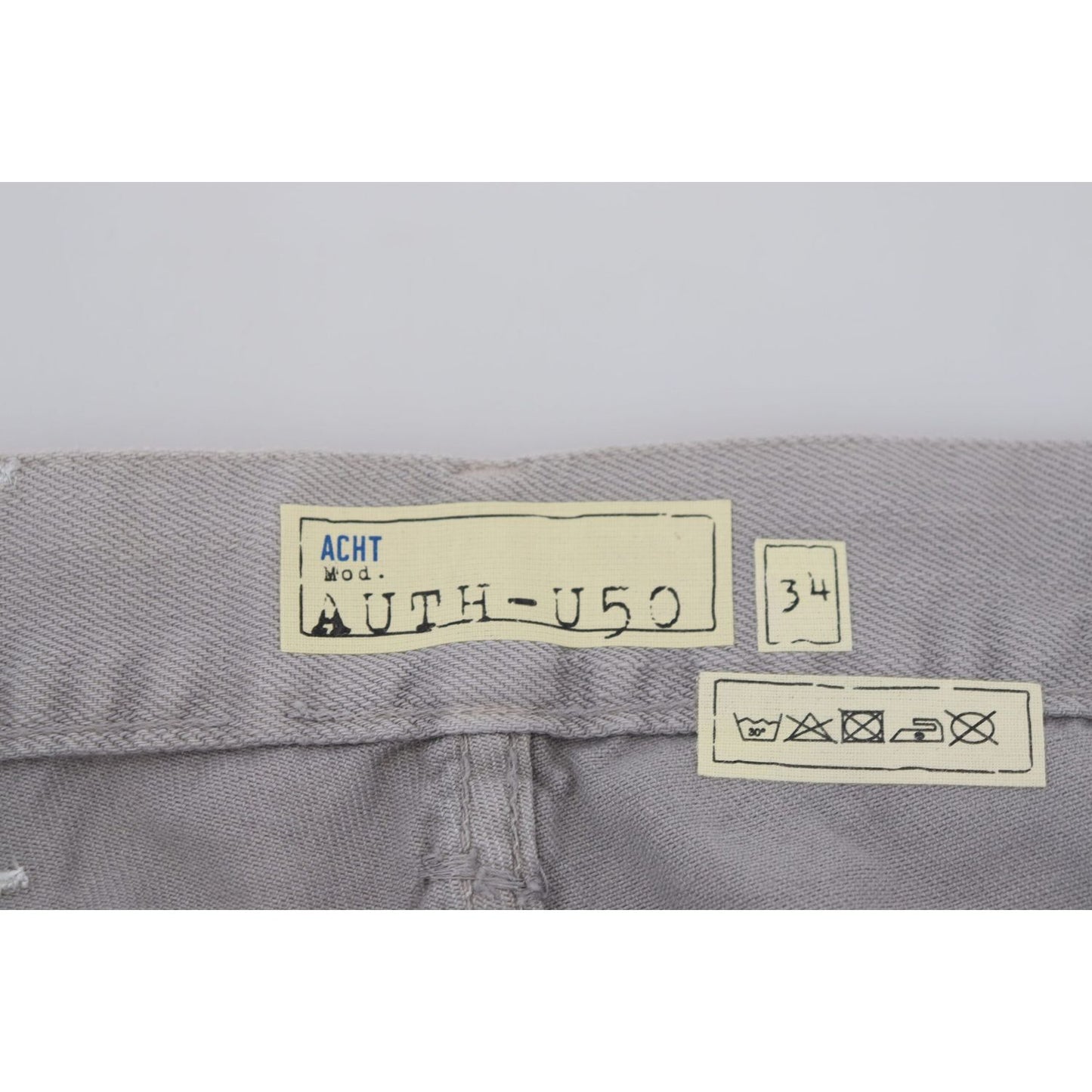 Acht Sleek Regular Denim Gray Jeans Acht Dark Gray
