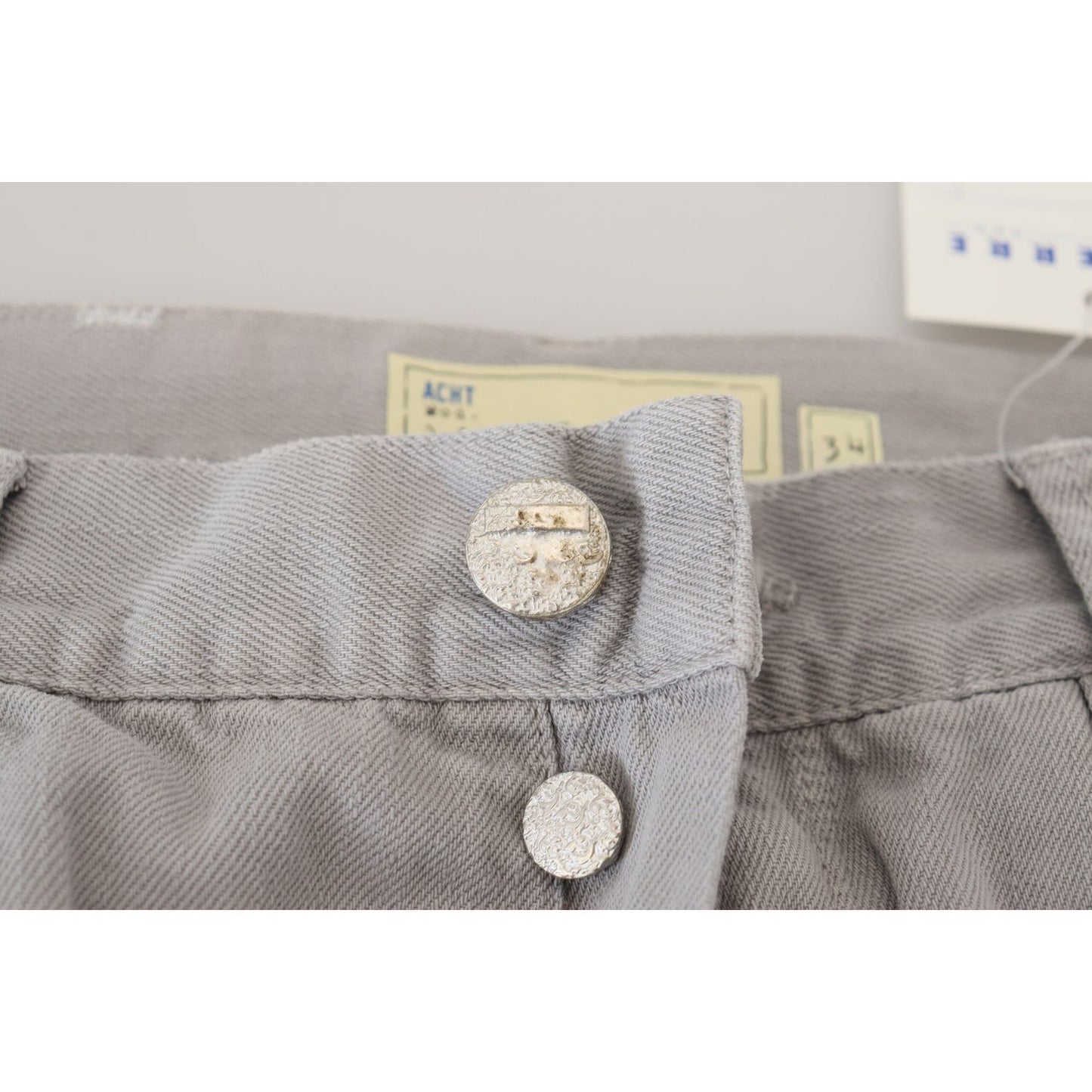 Acht Sleek Regular Denim Gray Jeans Acht Dark Gray