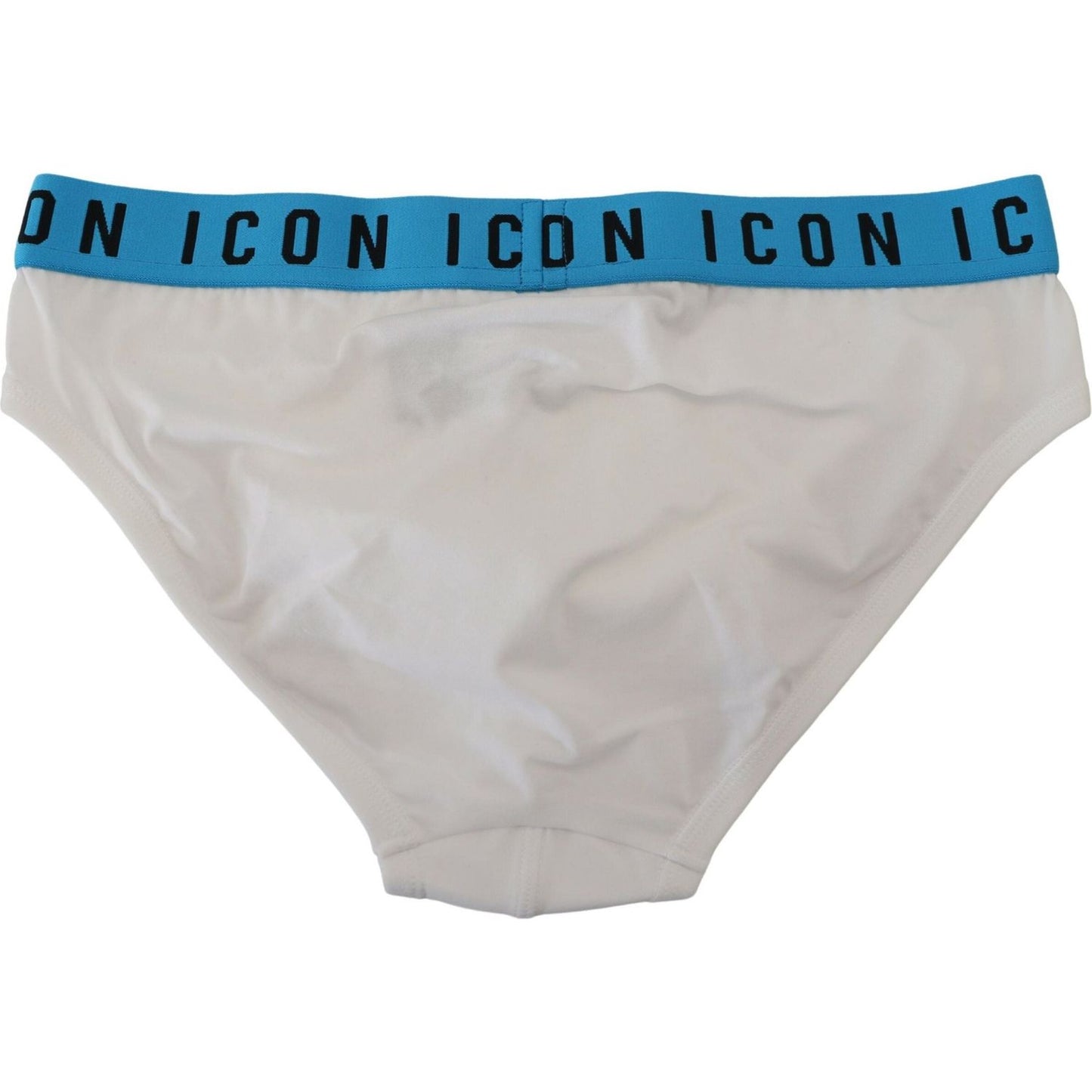 Dsquared² Elegant White Cotton Stretch Briefs Dsquared² Gray