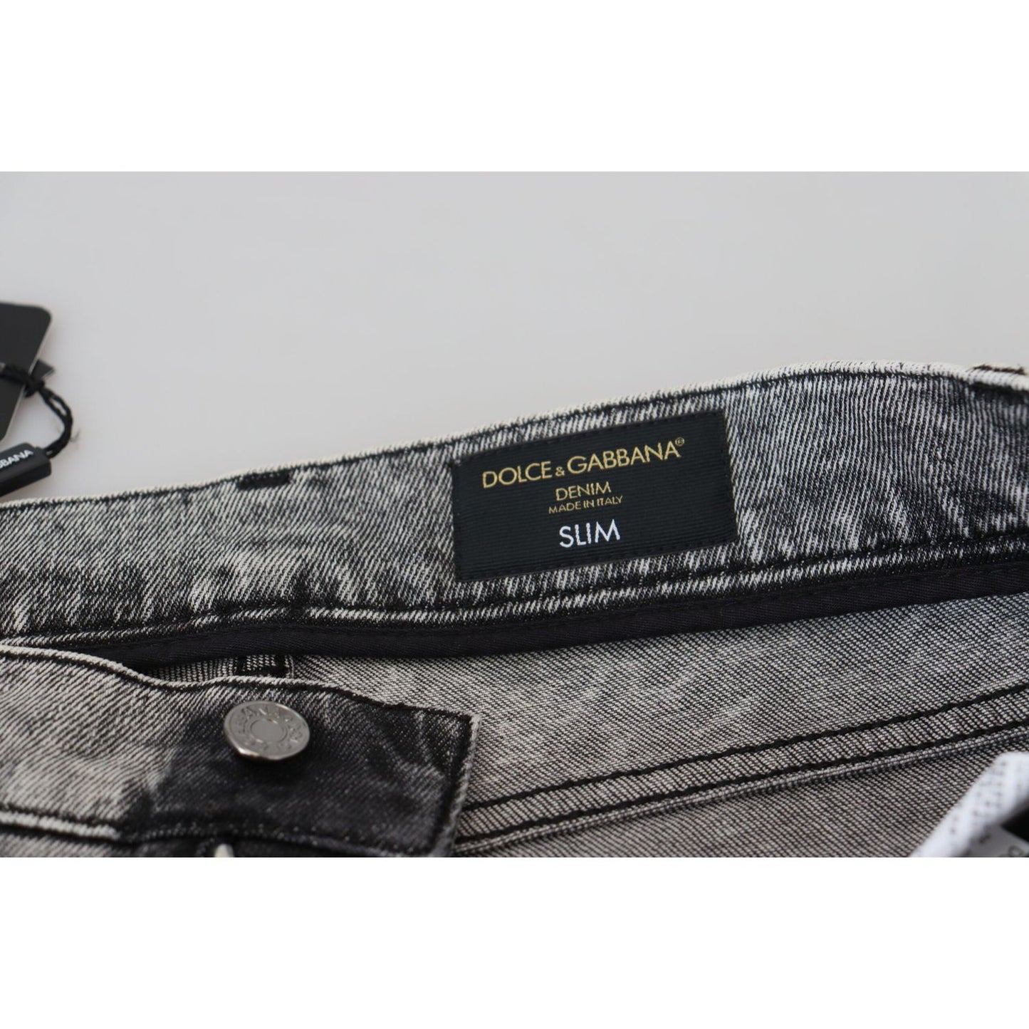 Dolce & Gabbana Elegant Grey Skinny Jeans Dolce & Gabbana Gray