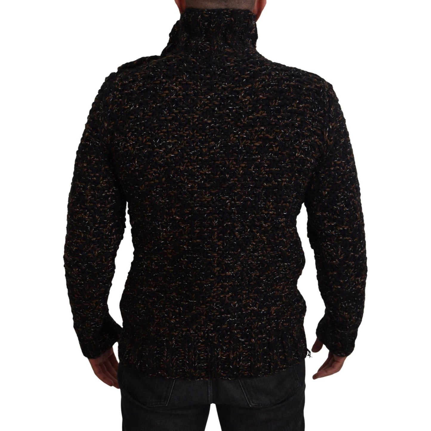 Dolce & Gabbana Elegant Turtleneck Sweater in Luxurious Wool Blend Dolce & Gabbana Black