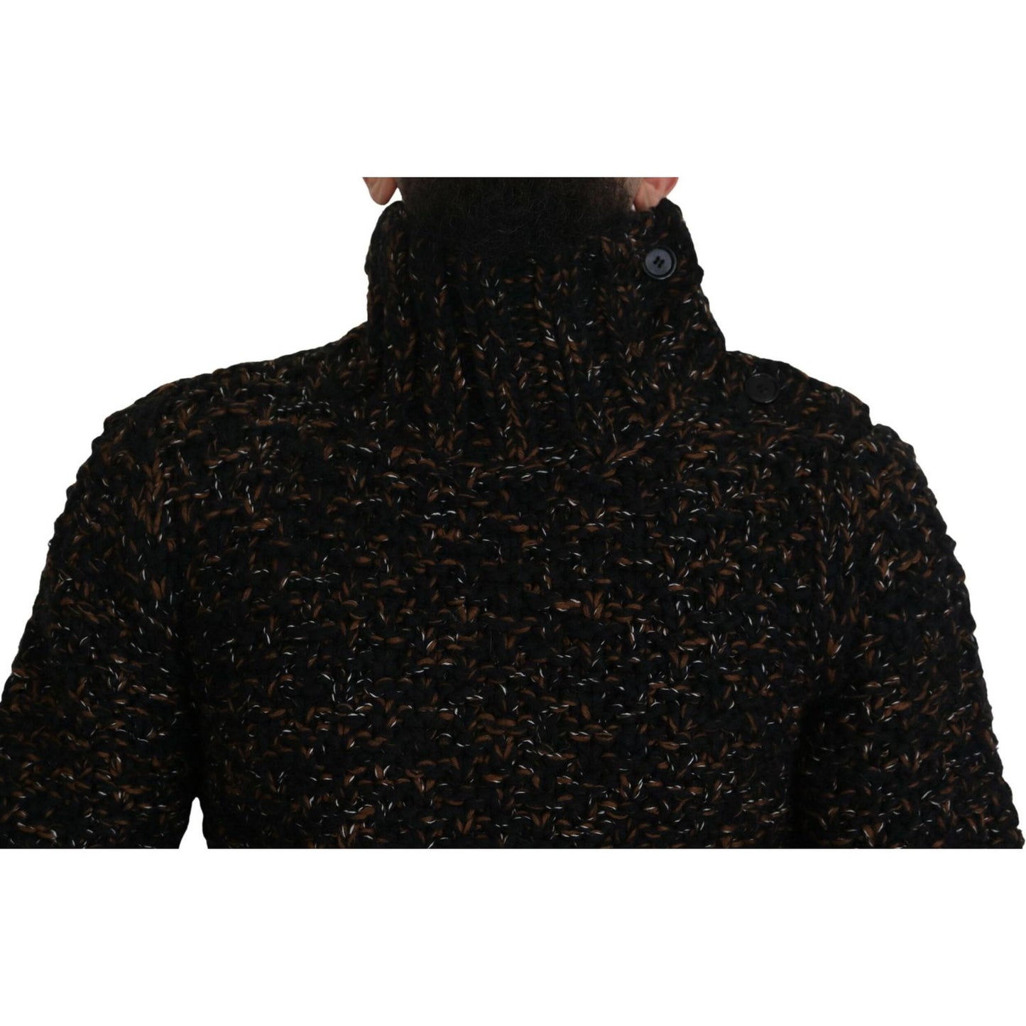Dolce & Gabbana Elegant Turtleneck Sweater in Luxurious Wool Blend Dolce & Gabbana Black