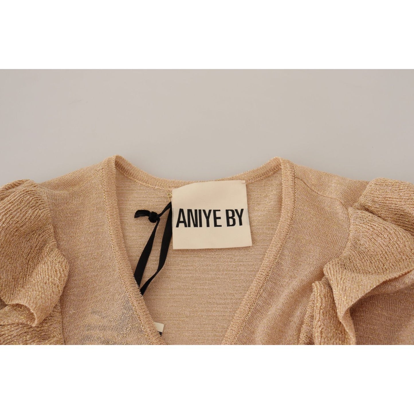 Aniye By Chic Beige Long Sleeve Open Front Cardigan Aniye By Rosy Brown