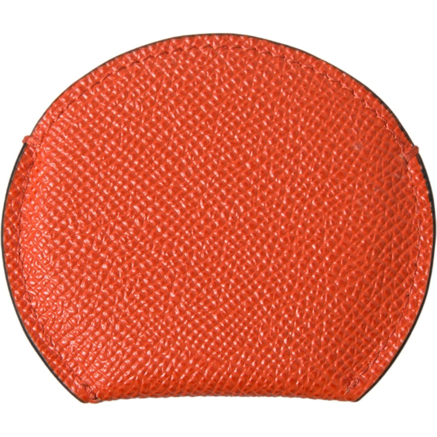 Dolce & Gabbana Elegant Orange Calfskin Mirror Holder Dolce & Gabbana Chocolate