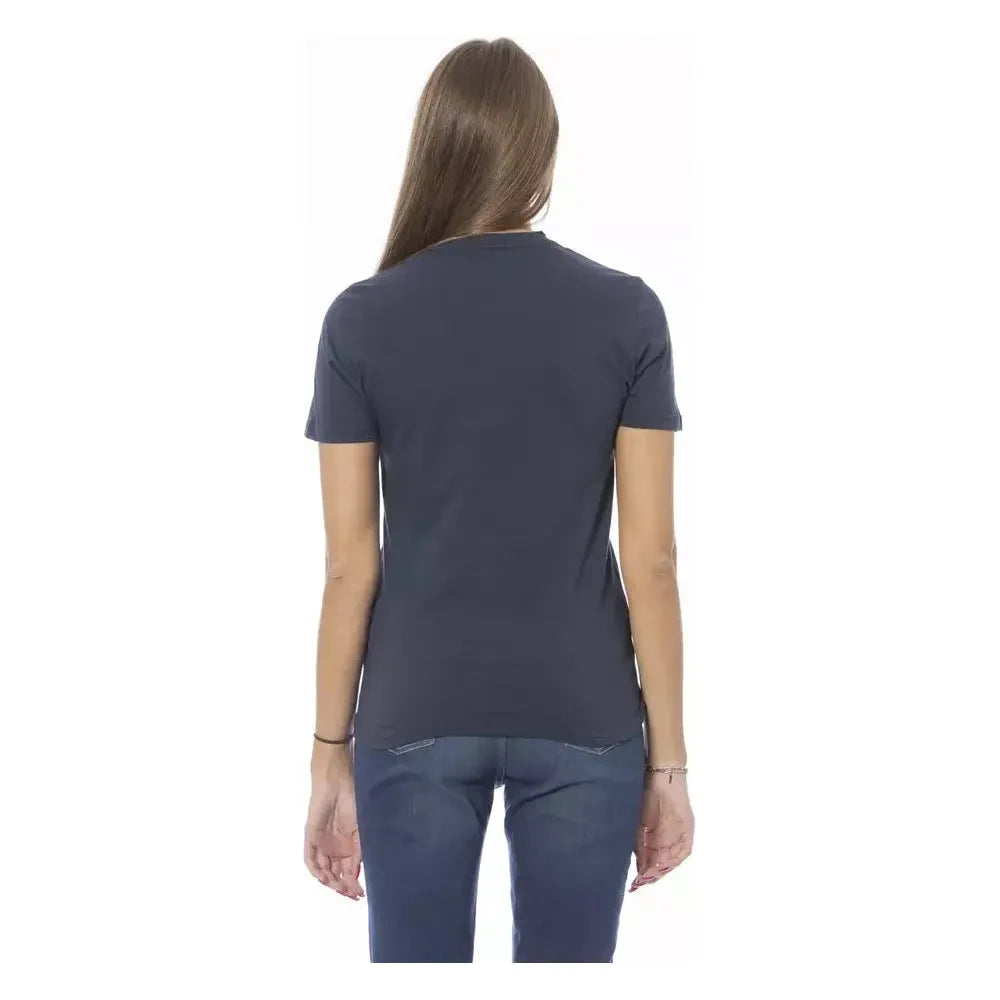 Baldinini Trend Blue Cotton Women T-Shirt