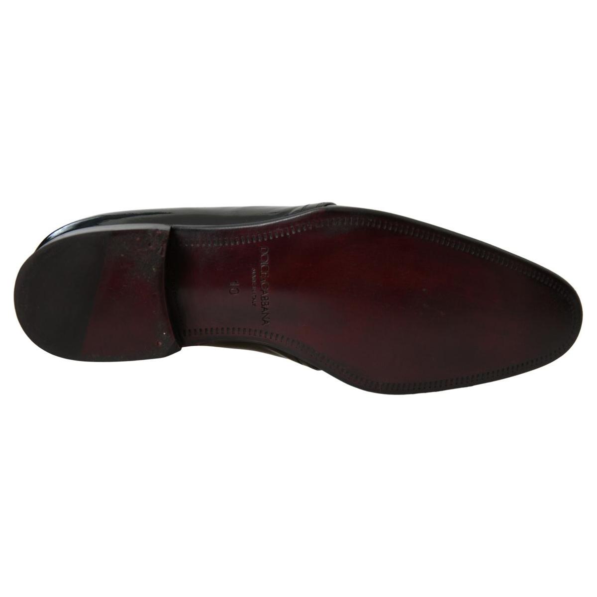 Dolce & Gabbana Black Patent Leather Formal Shoes MV5120-44