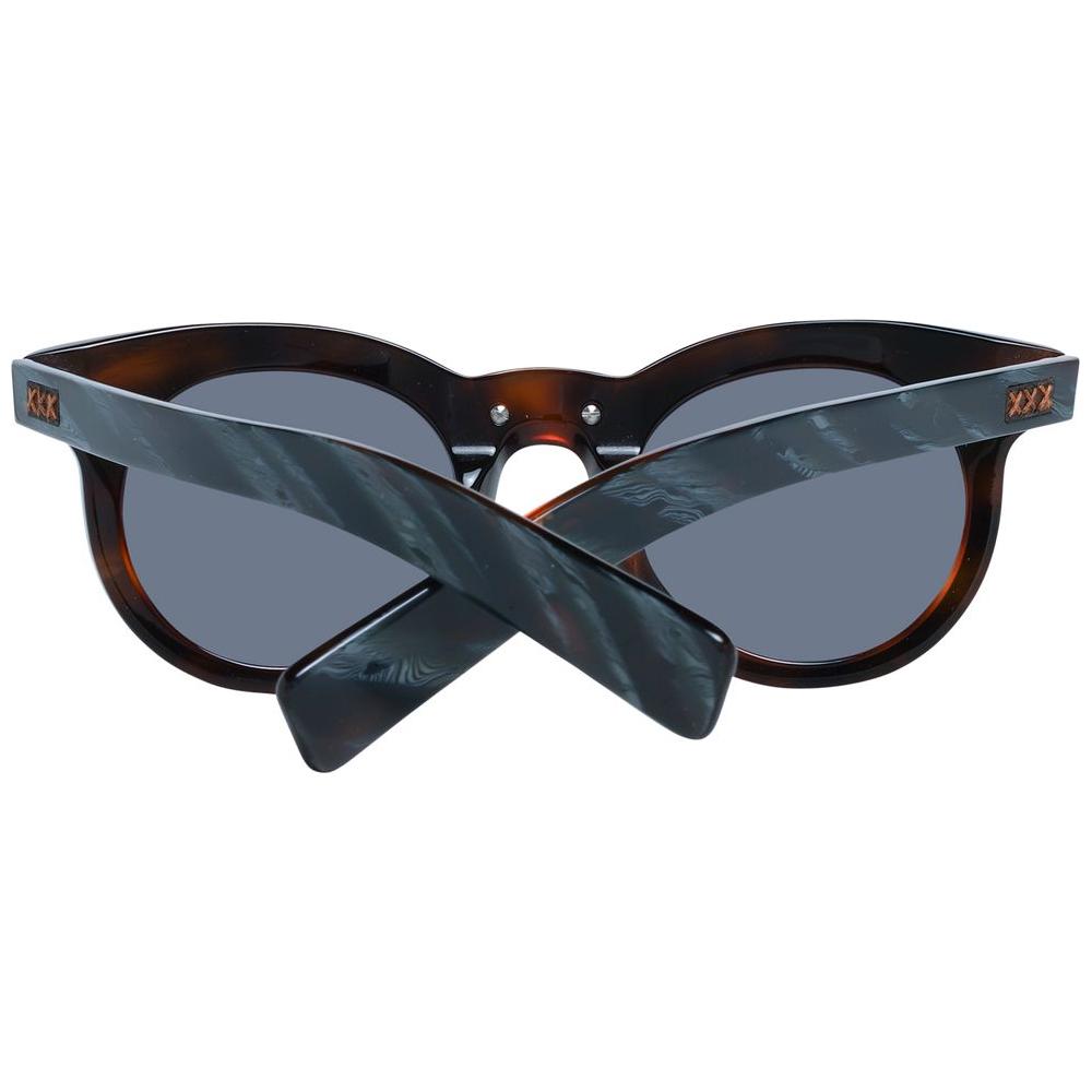 Ermenegildo Zegna Brown Men Sunglasses Ermenegildo Zegna Dark Slate Gray