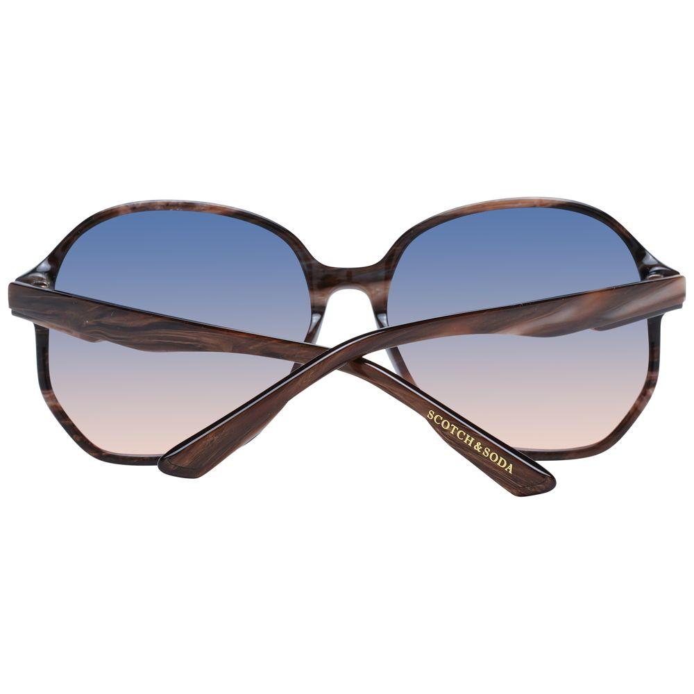 Scotch & Soda Brown Women Sunglasses Scotch & Soda Light Slate Gray