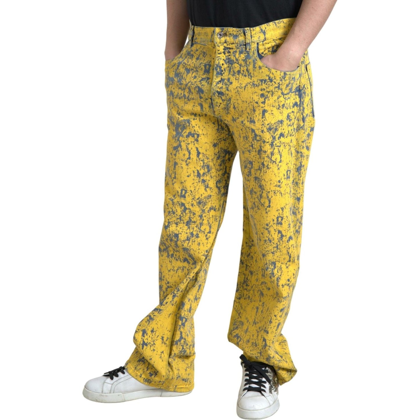 Dolce & Gabbana Italian Designer Straight Denim Jeans Dolce & Gabbana Dark Khaki