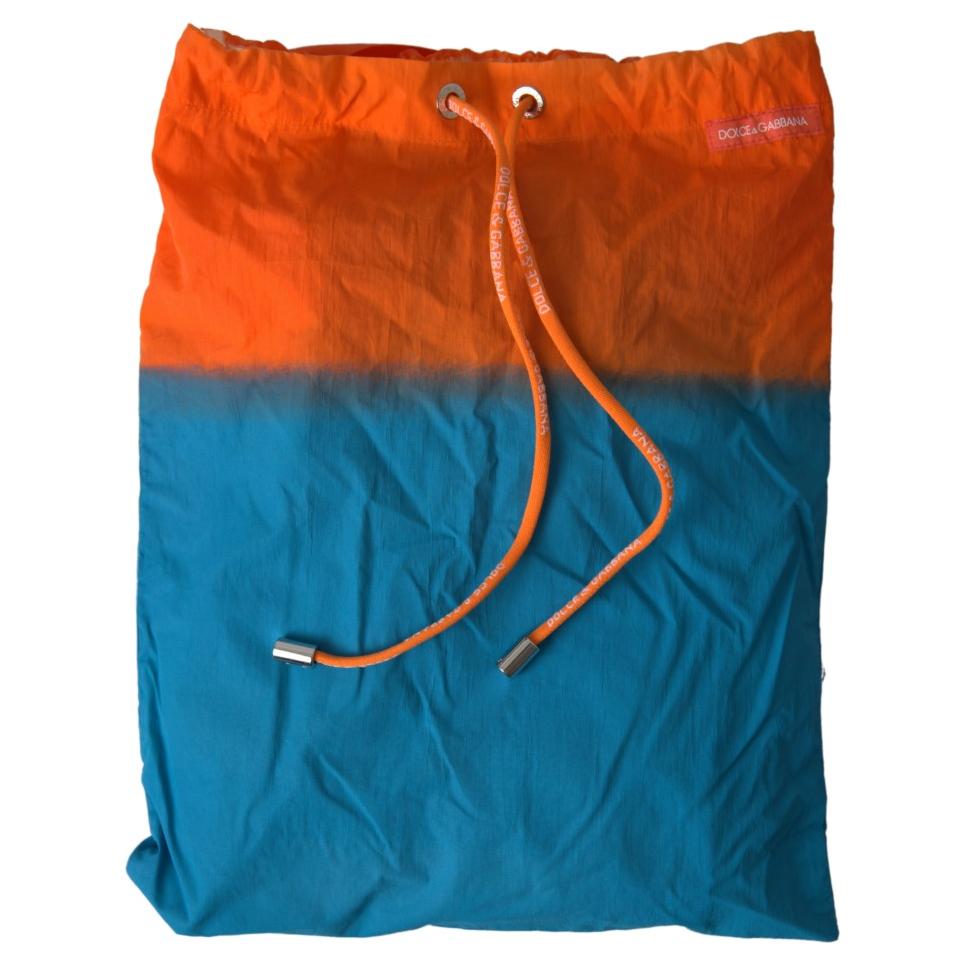 Dolce & Gabbana Gradient Effect Swim Shorts in Vibrant Orange Dolce & Gabbana Chocolate