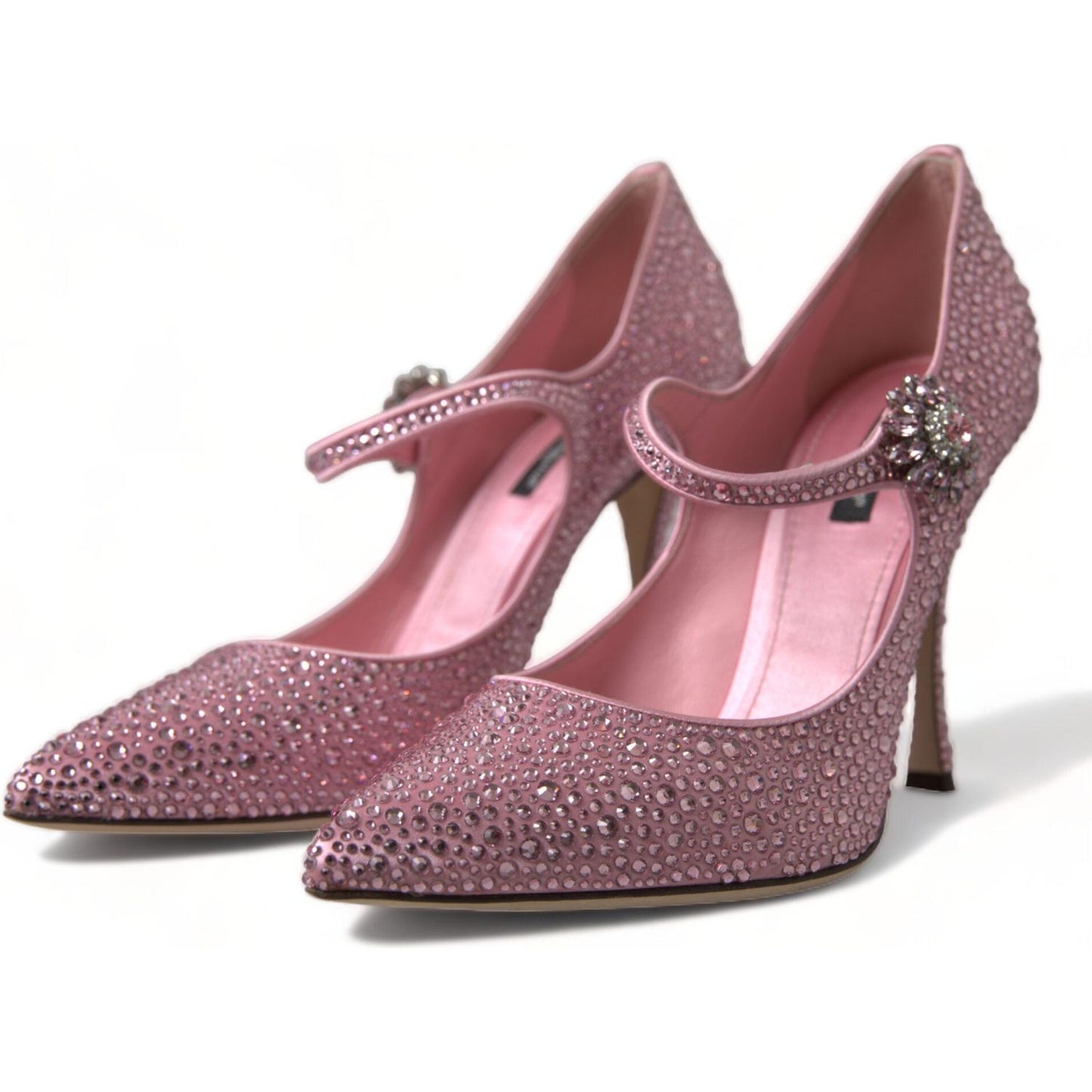 Dolce & Gabbana Enchanting Pink Crystal Pumps Dolce & Gabbana Dim Gray