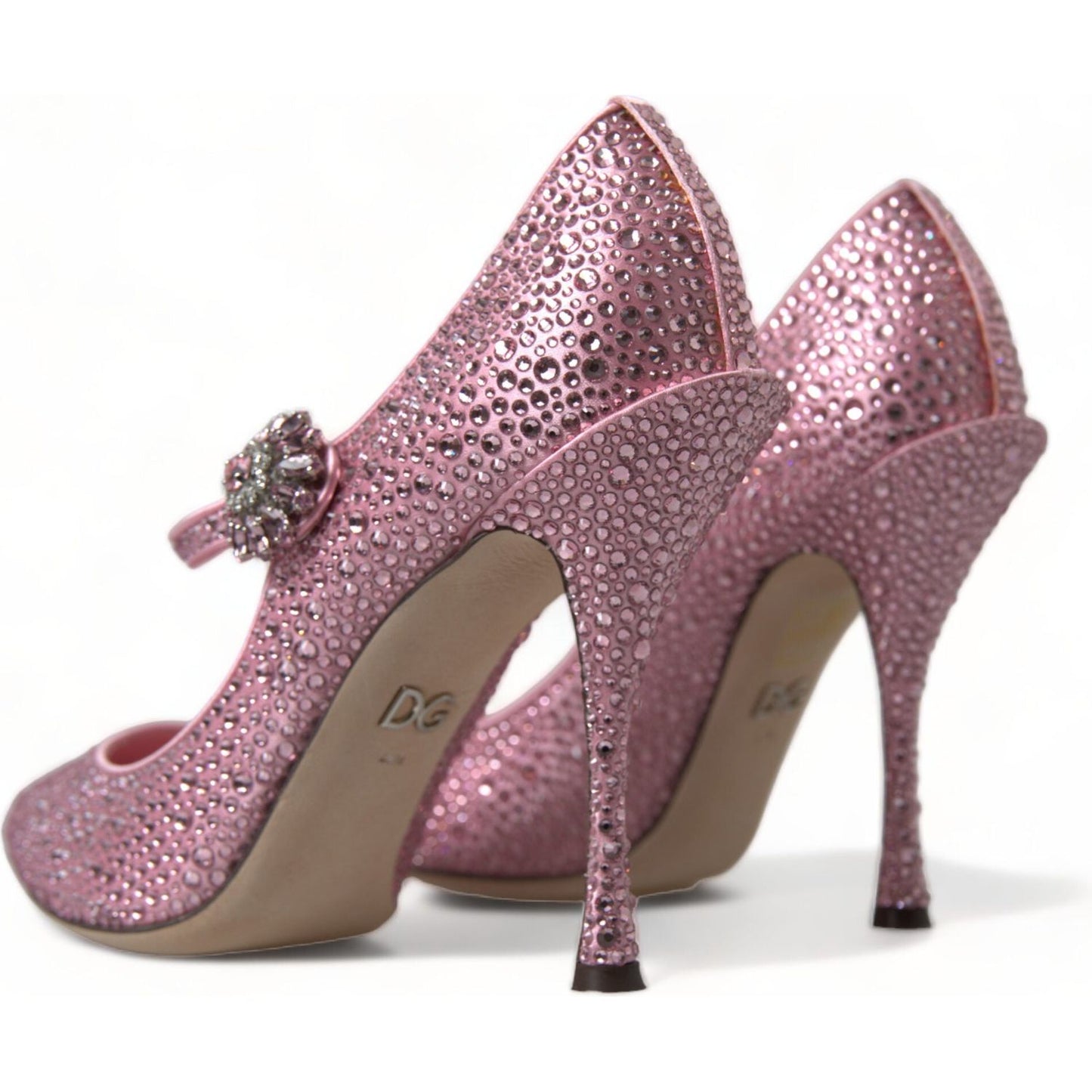 Dolce & Gabbana Enchanting Pink Crystal Pumps Dolce & Gabbana Dim Gray