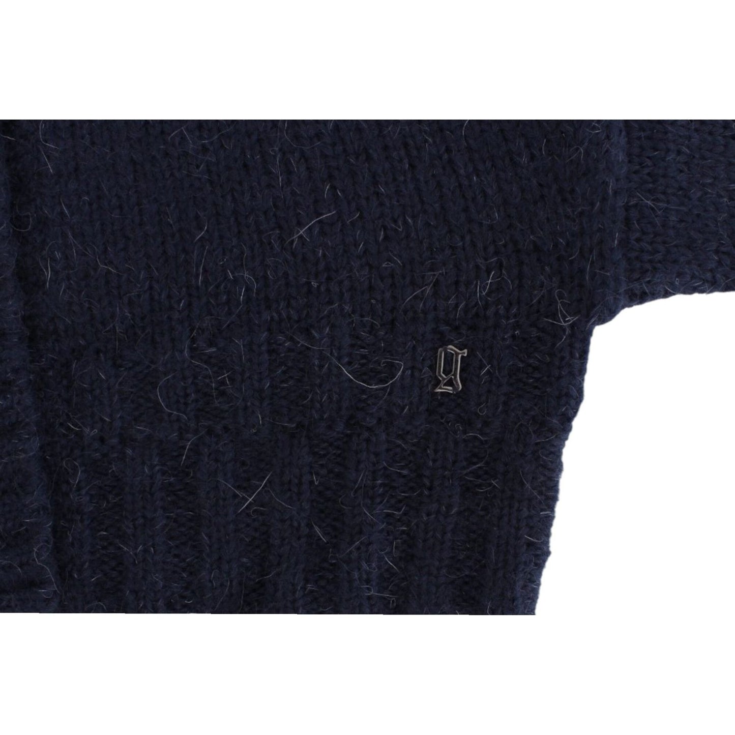 John Galliano Chic Cropped Blue Cardigan John Galliano Black