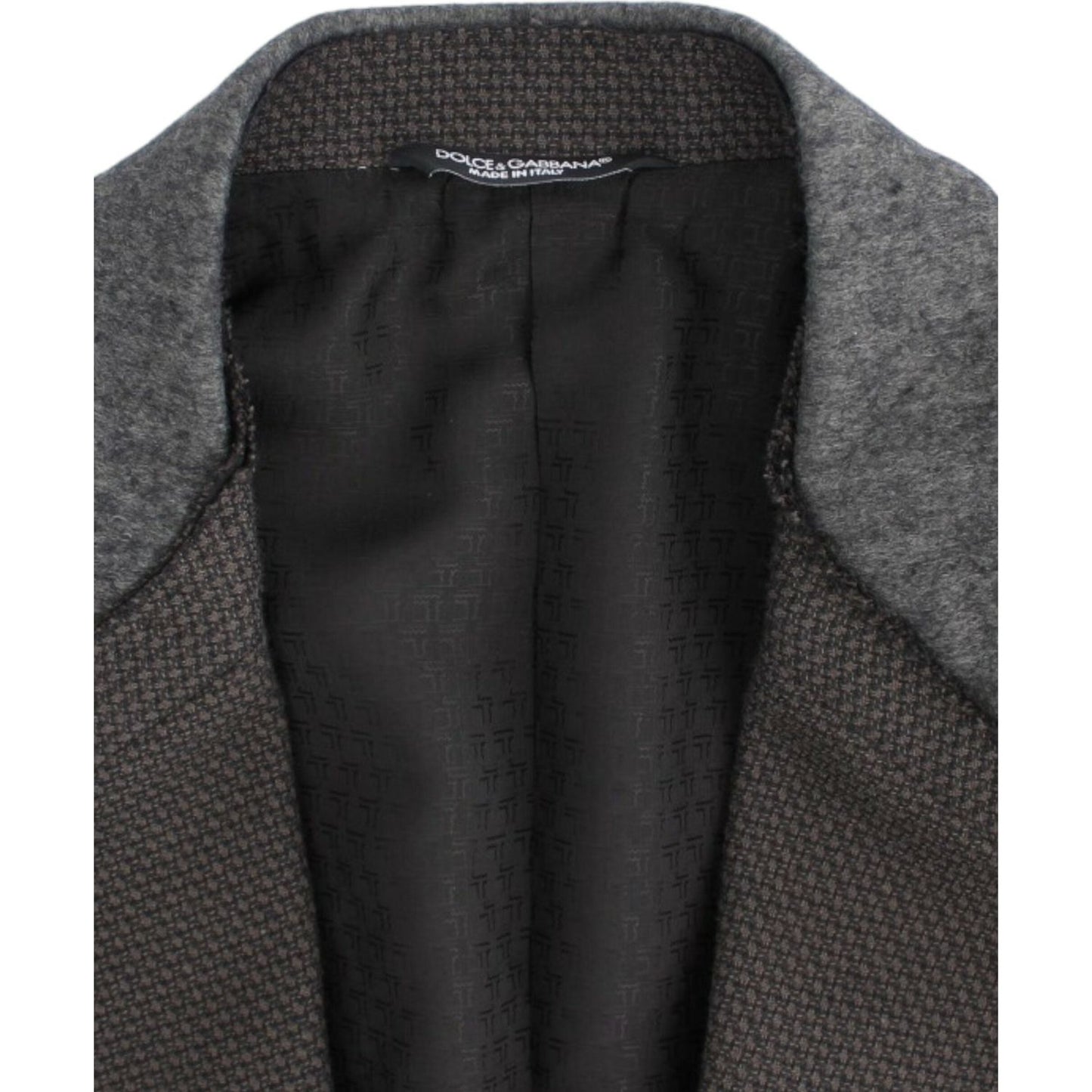 Dolce & Gabbana Elegant Slim Fit Double Breasted Blazer Dolce & Gabbana Dark Slate Gray