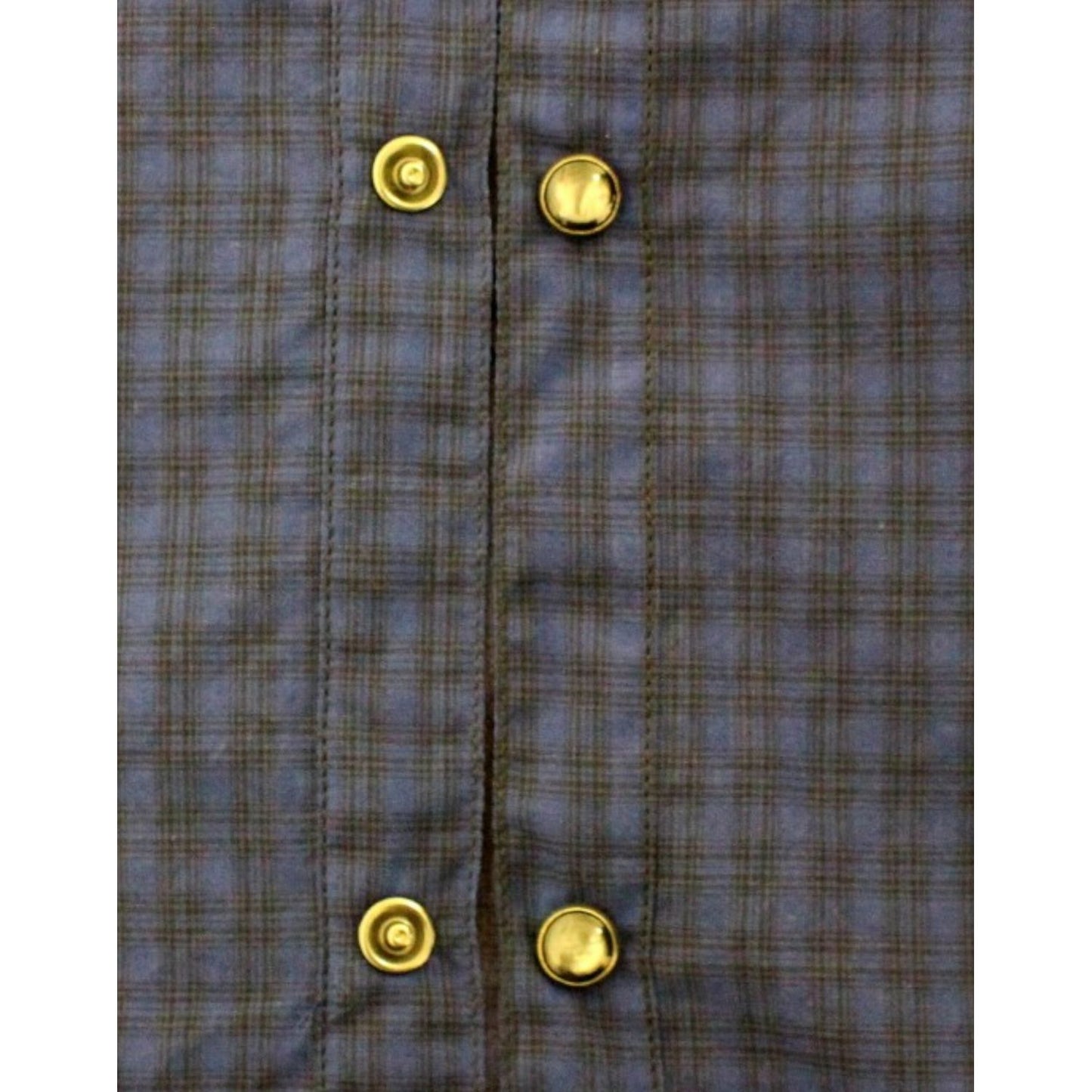 Costume National Chic Blue Checkered Casual Cotton Shirt Costume National Dark Slate Gray
