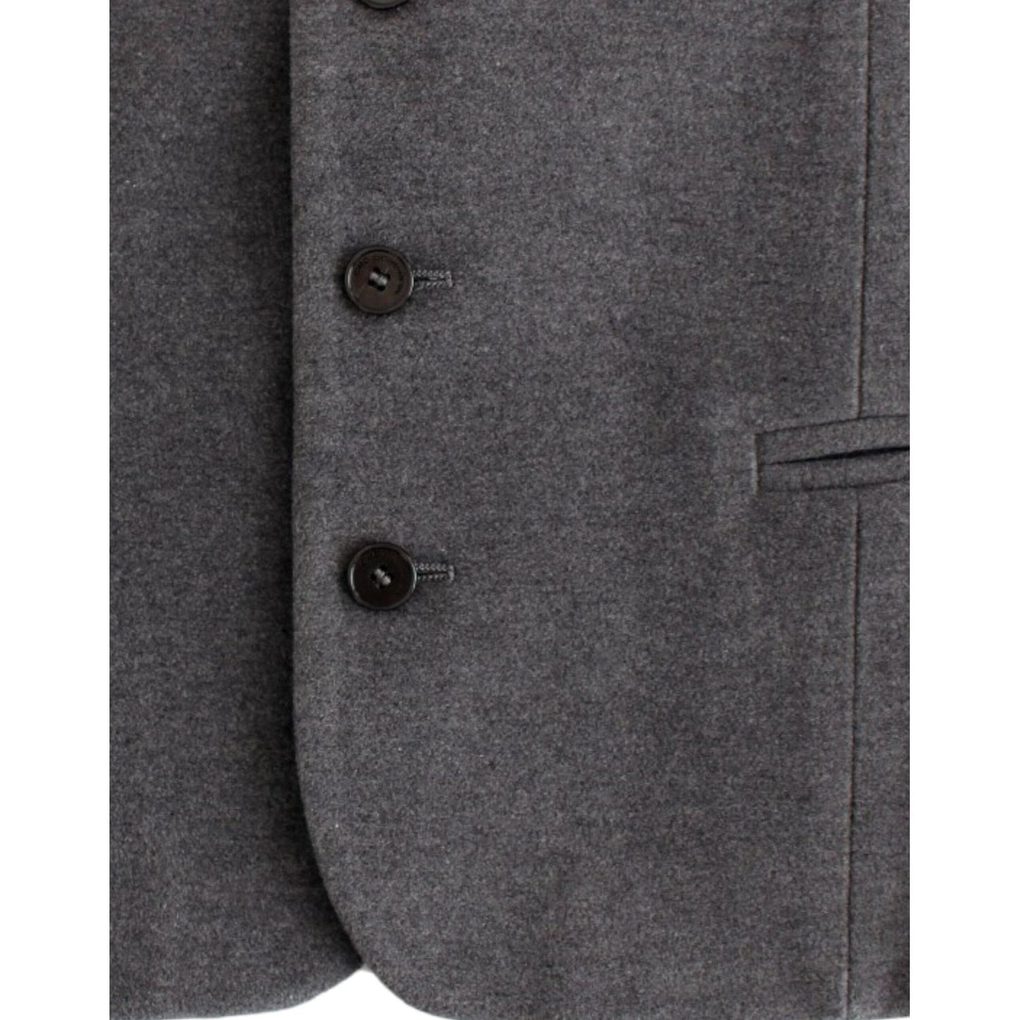 Costume National Chic Gray Casual Vest Costume National Dark Slate Gray
