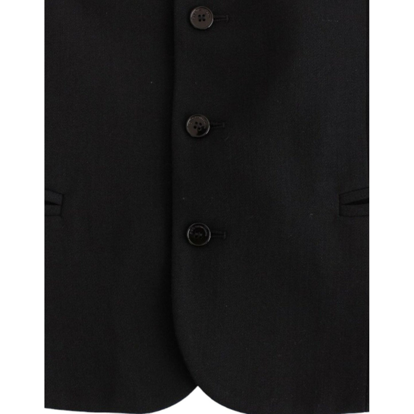 Costume National Elegant Black Wool Blend Casual Vest Costume National Black