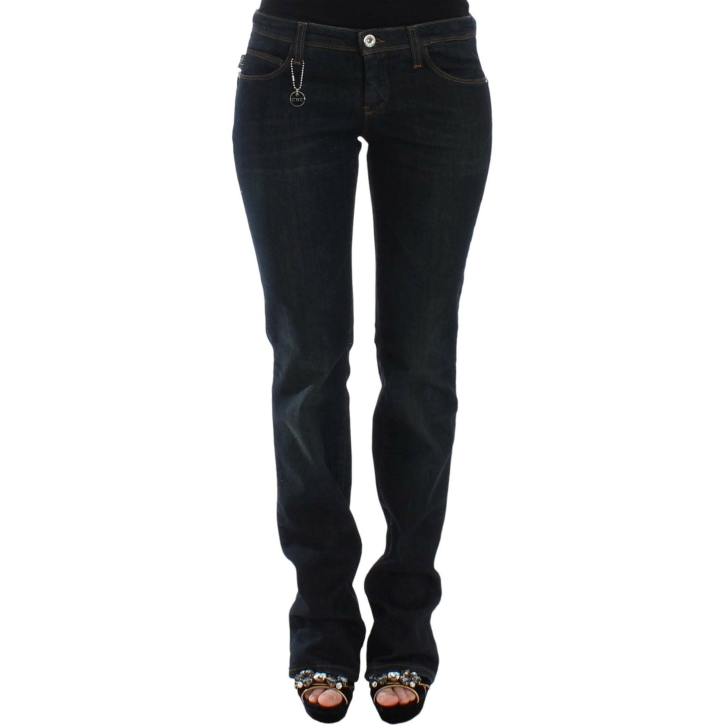 Costume National Chic Blue Slim Fit Denim Delight Costume National Black