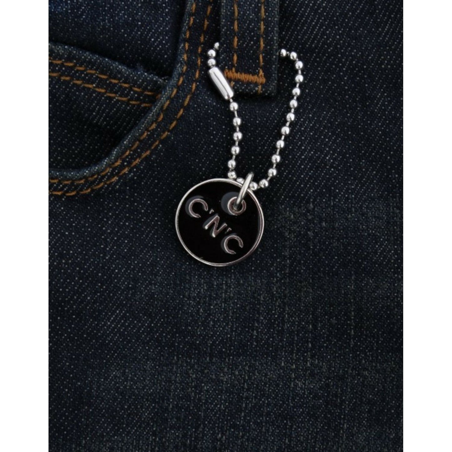 Costume National Chic Blue Slim Fit Denim Delight Costume National Black