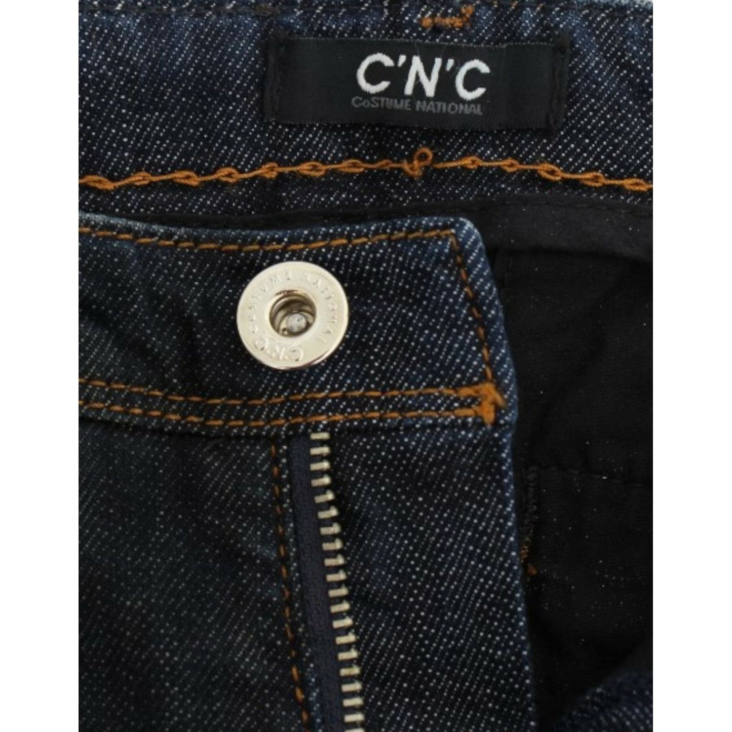 Costume National Chic Blue Slim Fit Denim Delight Costume National Black