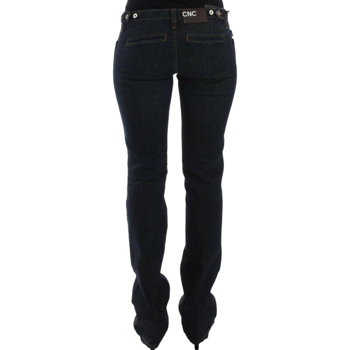 Costume National Chic Blue Slim Fit Denim Delight Costume National Black