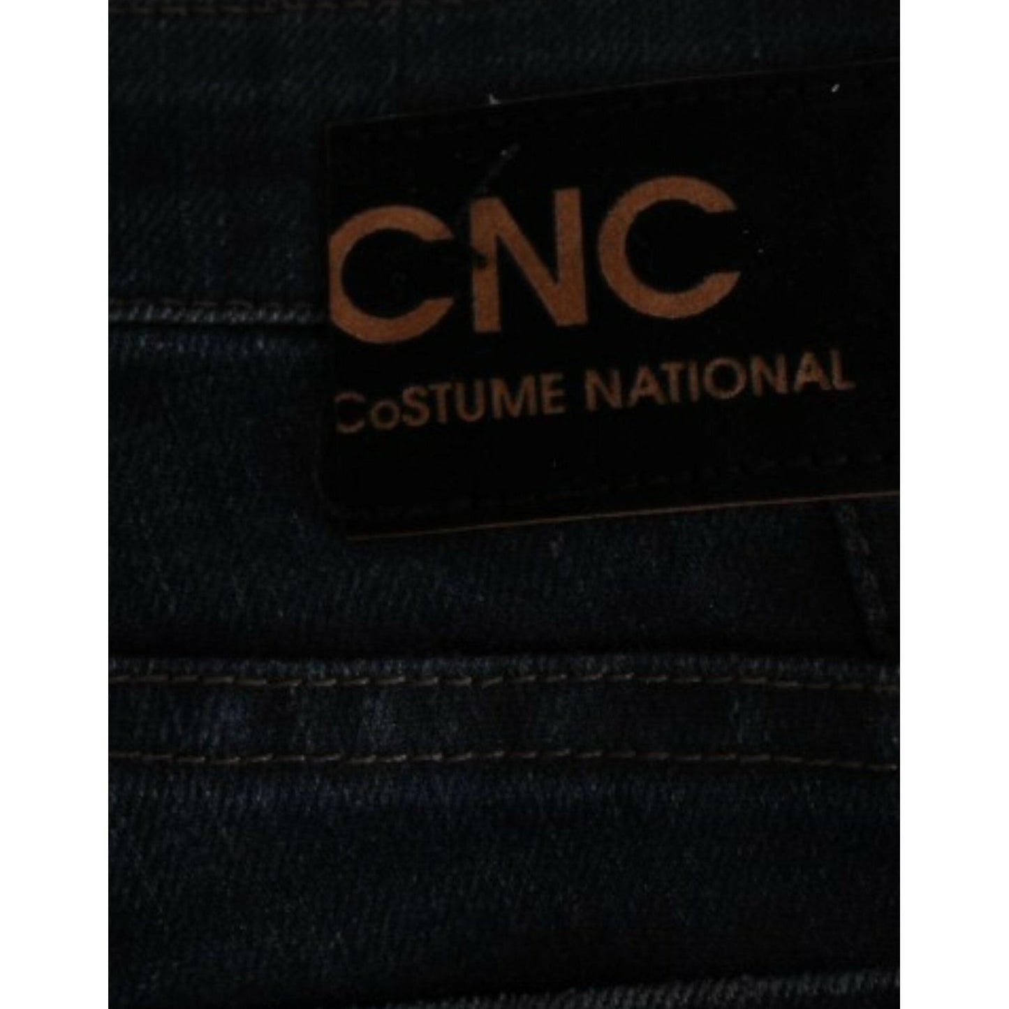 Costume National Chic Superskinny Blue Denim Jeans Costume National Black