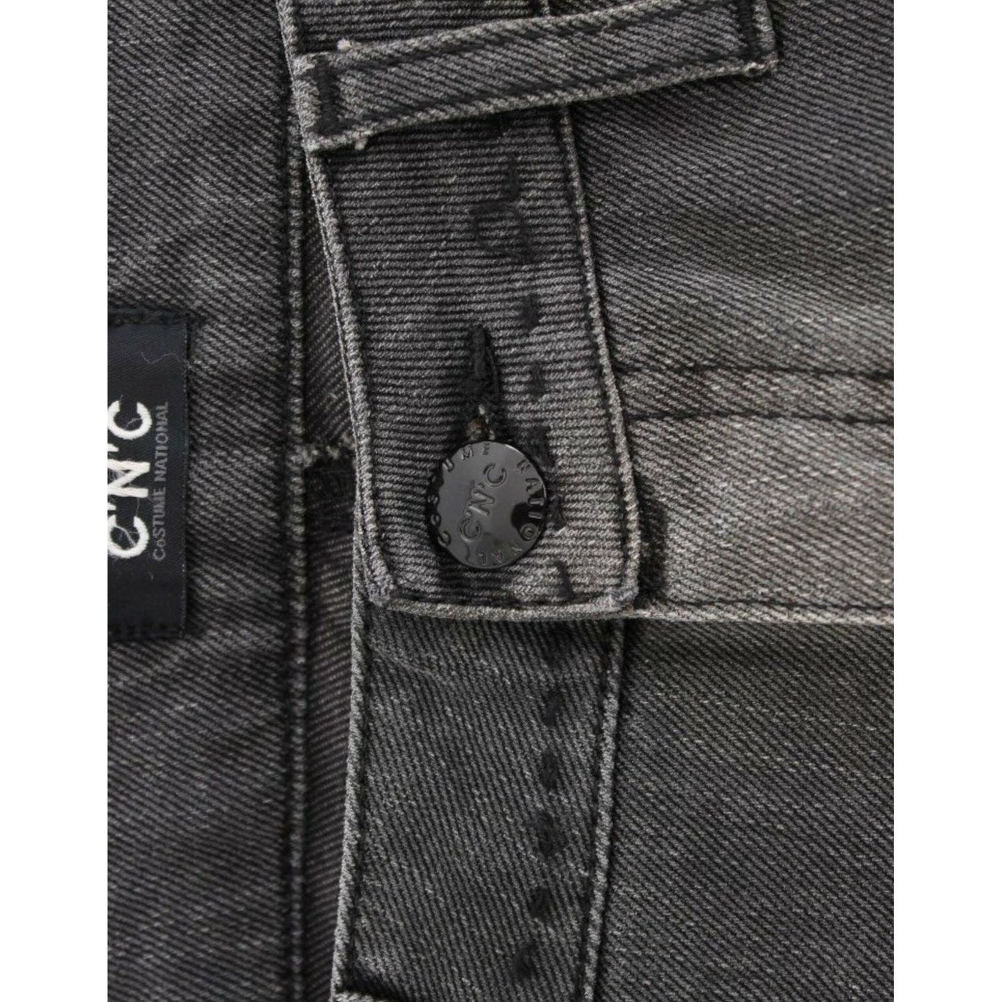 Costume National Chic Gray Straight Leg Denim Delight Costume National Dark Slate Gray