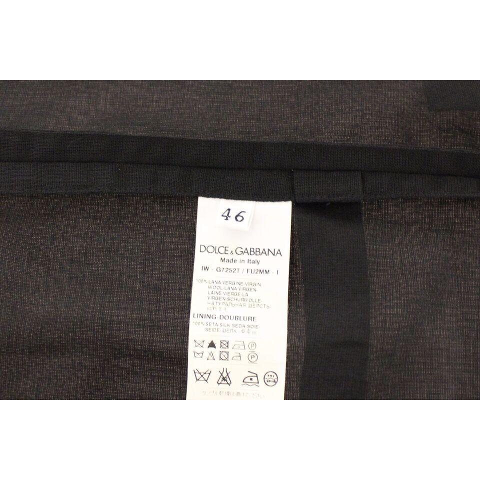 Dolce & Gabbana Elegant Black Wool Dress Vest Dolce & Gabbana Dark Slate Gray