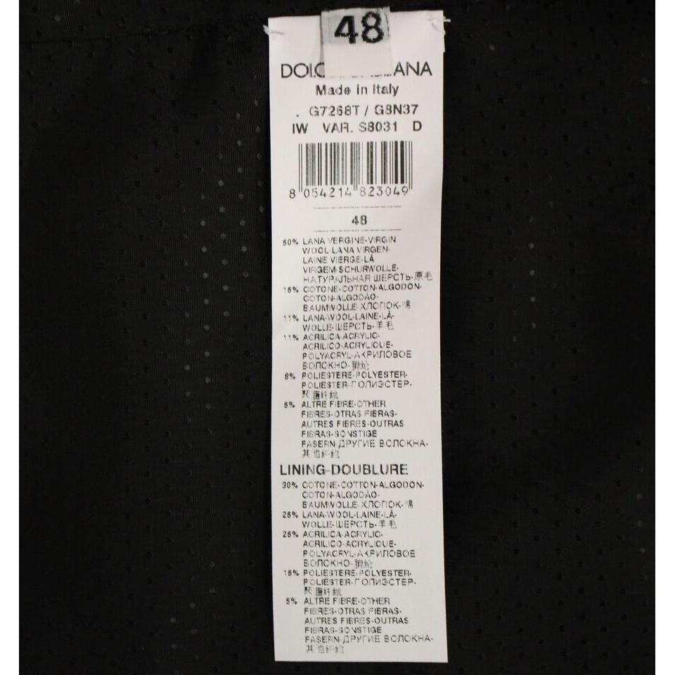 Dolce & Gabbana Elegant Gray Wool Blend Dress Vest Dolce & Gabbana Black
