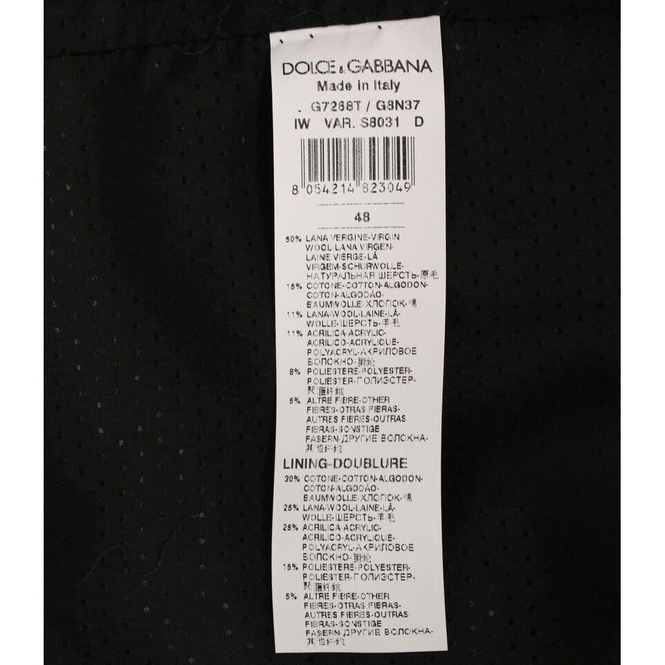 Dolce & Gabbana Elegant Gray Wool Blend Dress Vest Dolce & Gabbana Black