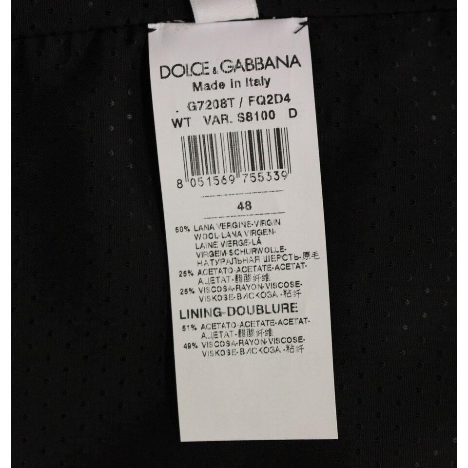 Dolce & Gabbana Elegant Gray Wool Blend Dress Vest Dolce & Gabbana Black