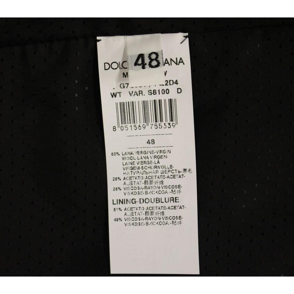 Dolce & Gabbana Elegant Gray Wool Blend Dress Vest Dolce & Gabbana Black