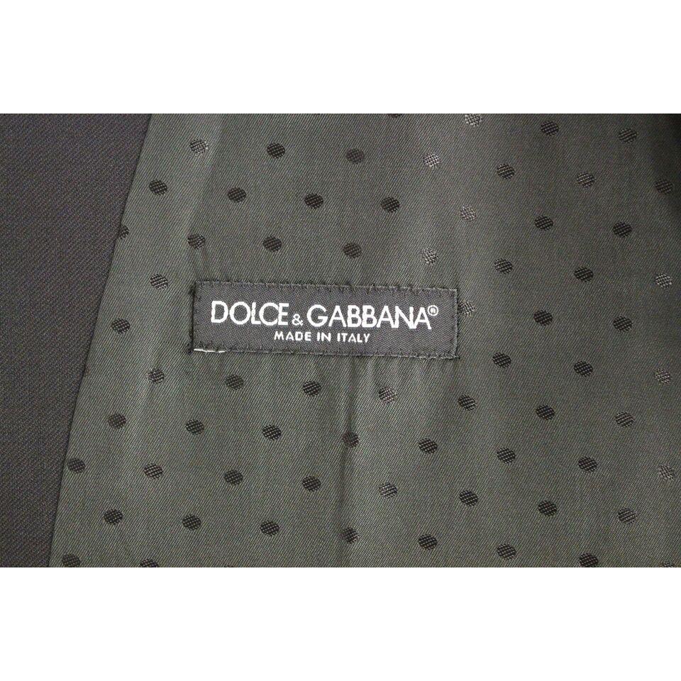 Dolce & Gabbana Elegant Black Wool Formal Dress Vest Dolce & Gabbana Dark Slate Gray