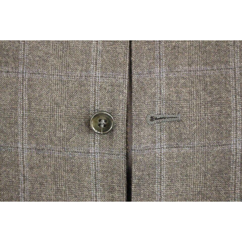 Dolce & Gabbana Elegant Checkered Wool Dress Vest Dolce & Gabbana Dim Gray