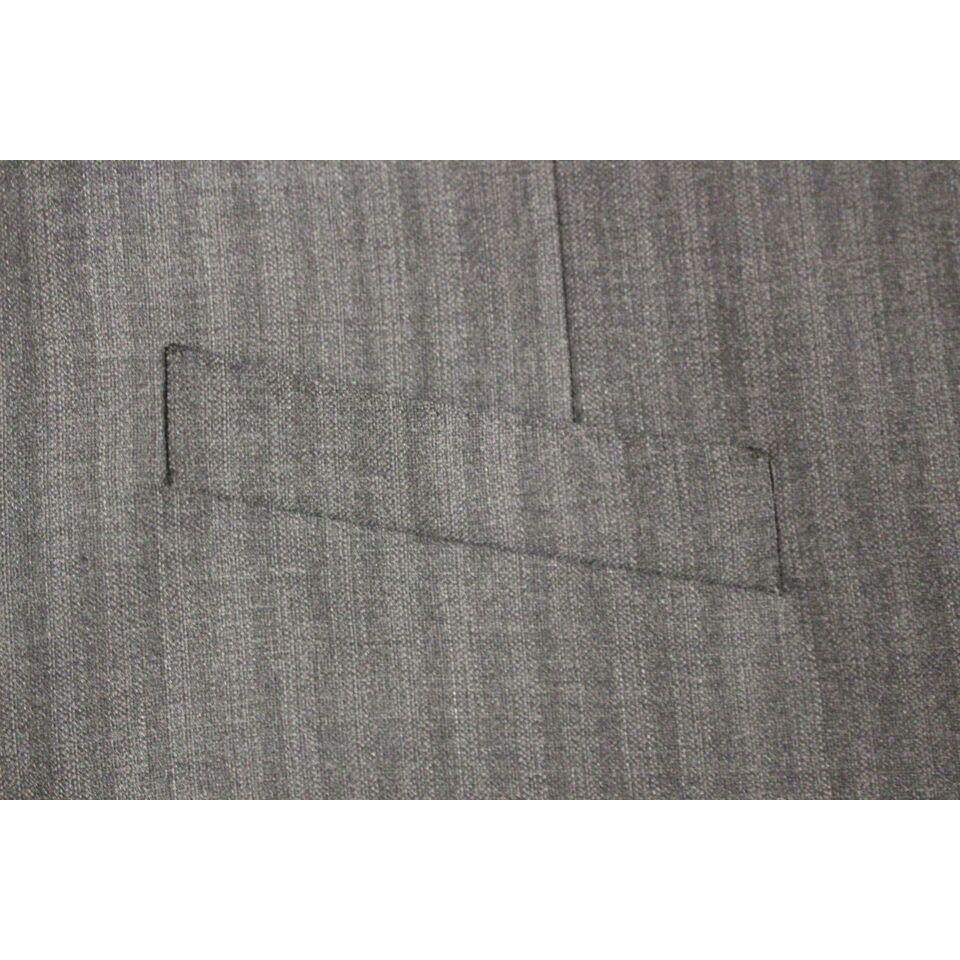 Dolce & Gabbana Elegant Gray Striped Wool Dress Vest Dolce & Gabbana Dim Gray