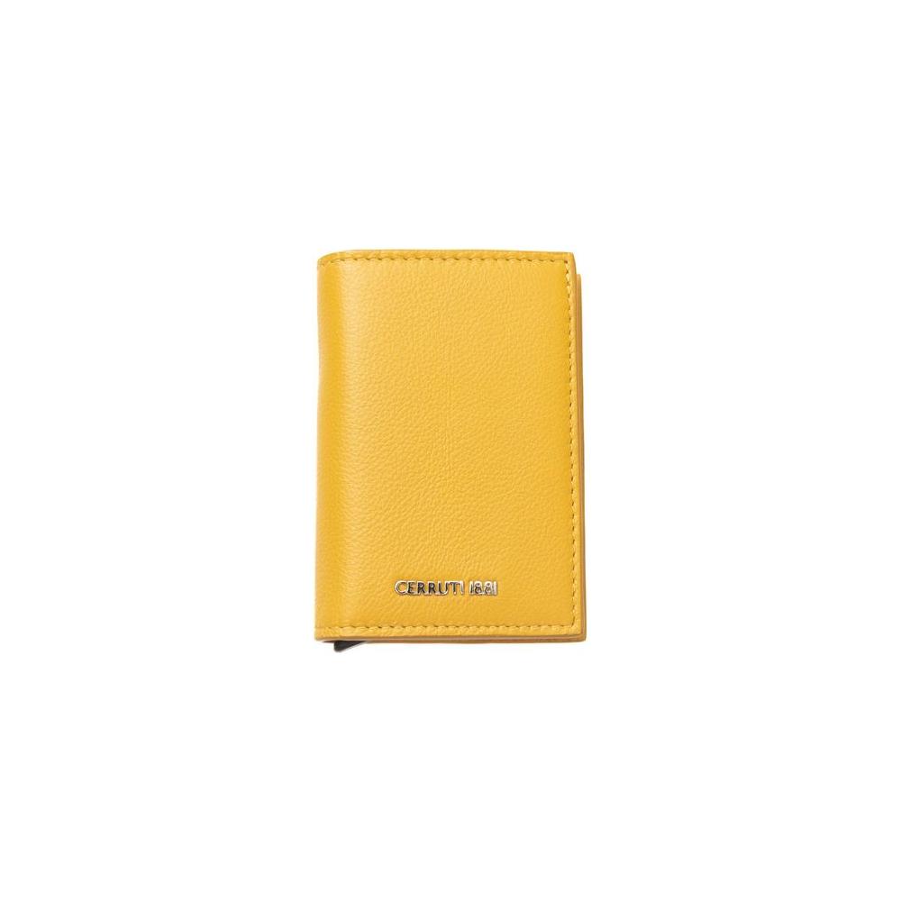 Cerruti 1881 Yellow Calfskin Men Wallet Cerruti 1881 Sandy Brown