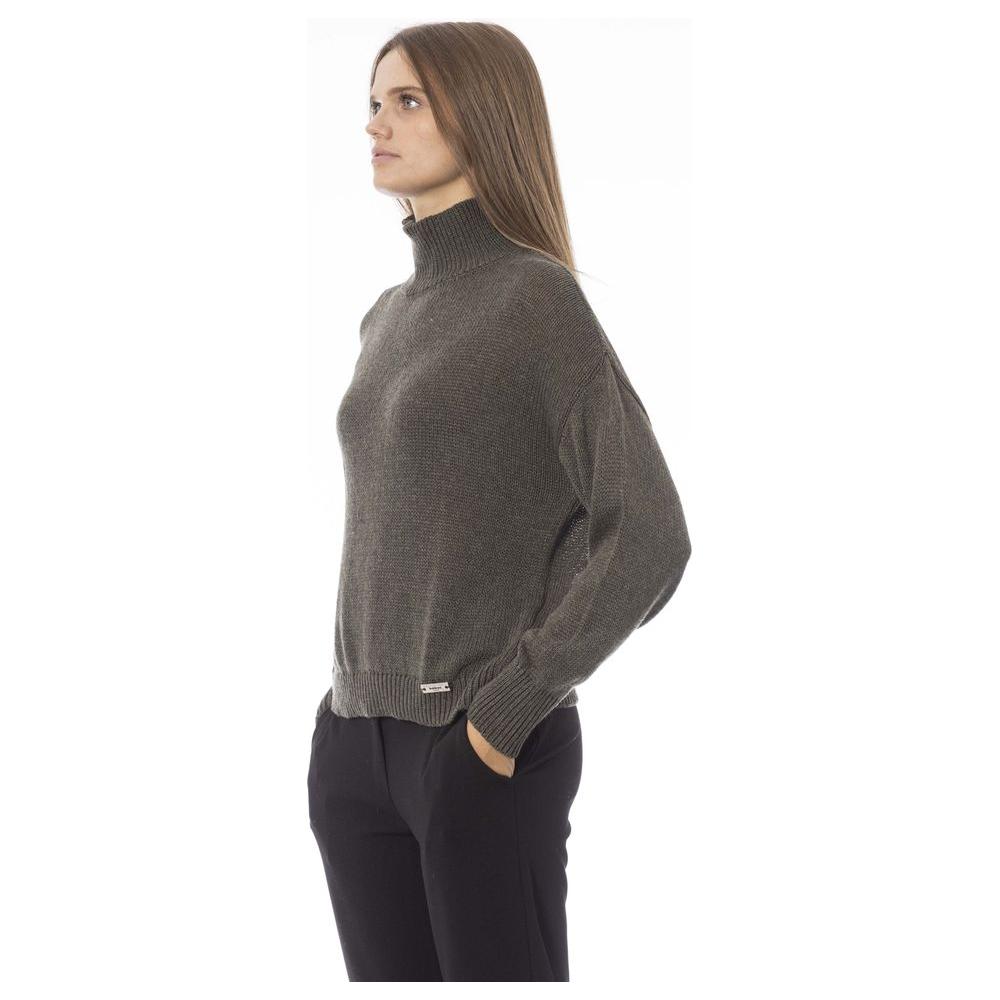 Baldinini Trend Green Viscose Women Sweater Baldinini Trend Dark Slate Gray