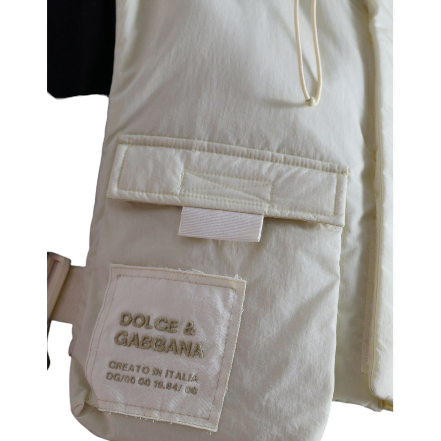 Dolce & Gabbana Sunshine Yellow Hooded Vest Jacket Dolce & Gabbana Dark Gray