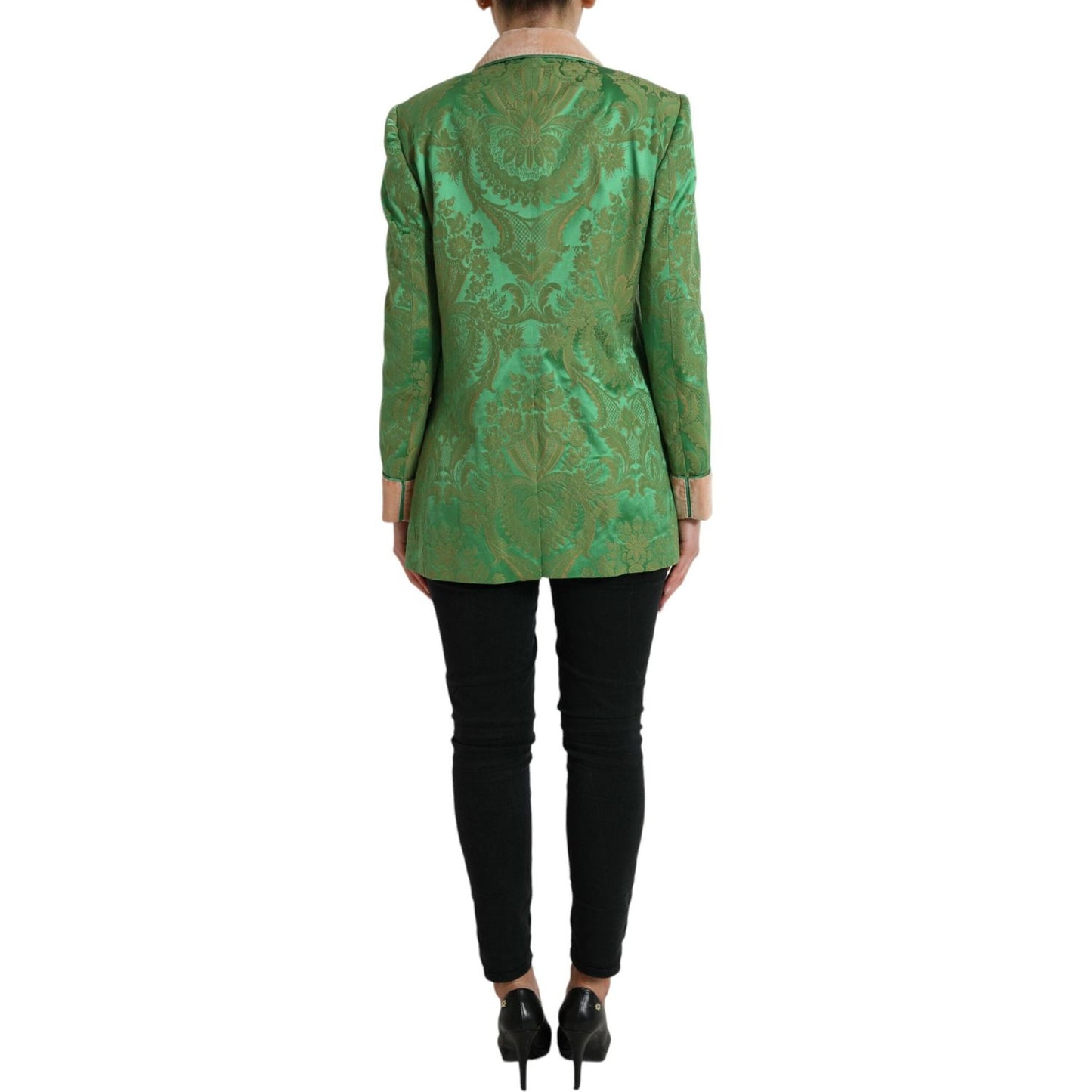 Dolce & Gabbana Floral Elegance Double Breasted Blazer Dolce & Gabbana Dim Gray