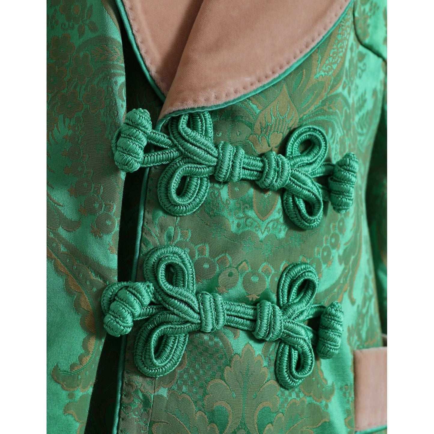 Dolce & Gabbana Floral Elegance Double Breasted Blazer Dolce & Gabbana Sea Green